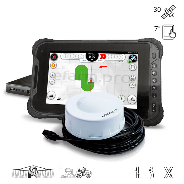 Ultra secure agronavigator efarm.pro. Parallel driving system